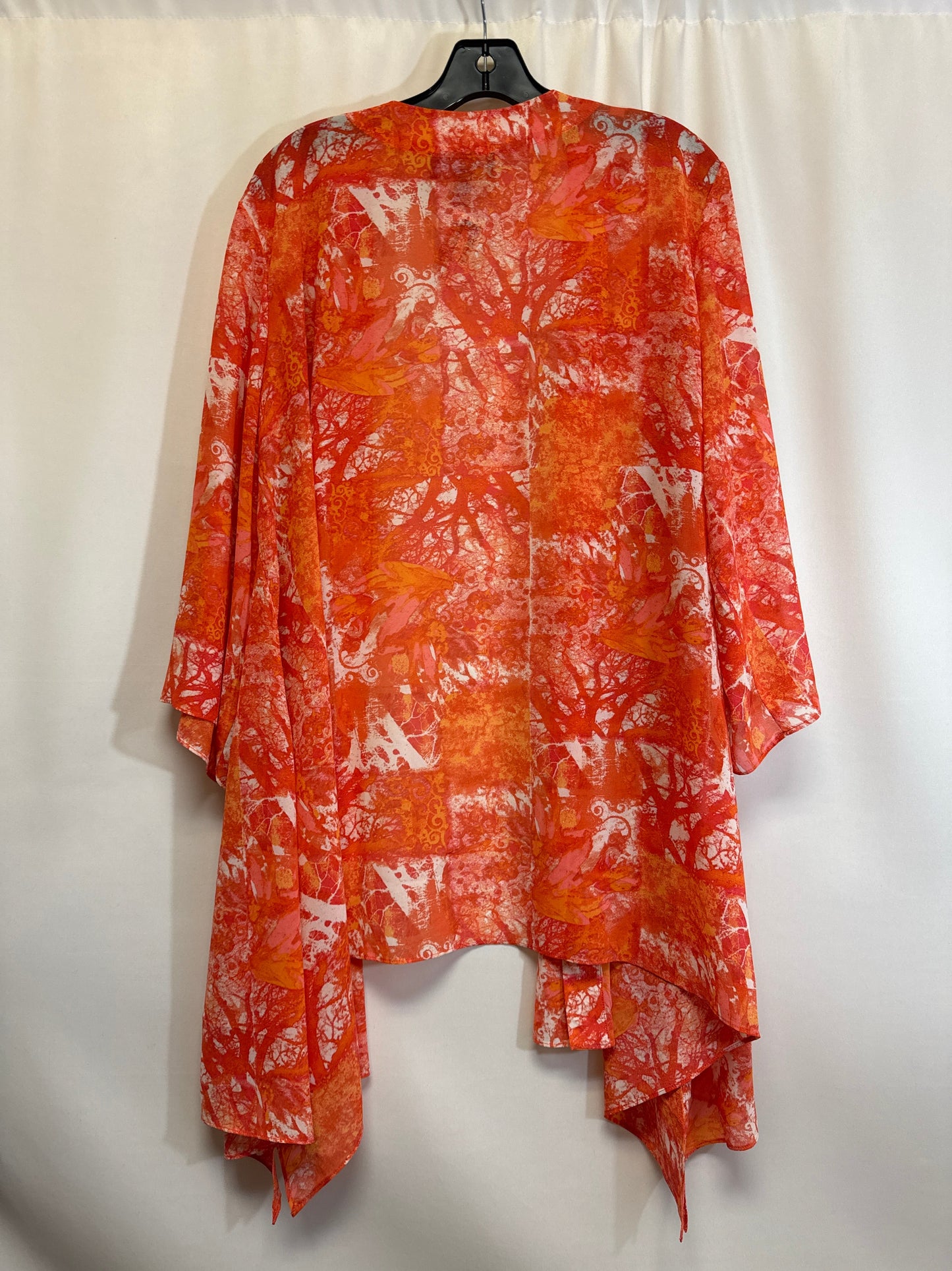 Orange Swimwear Cover-up Susan Graver, Size 2x