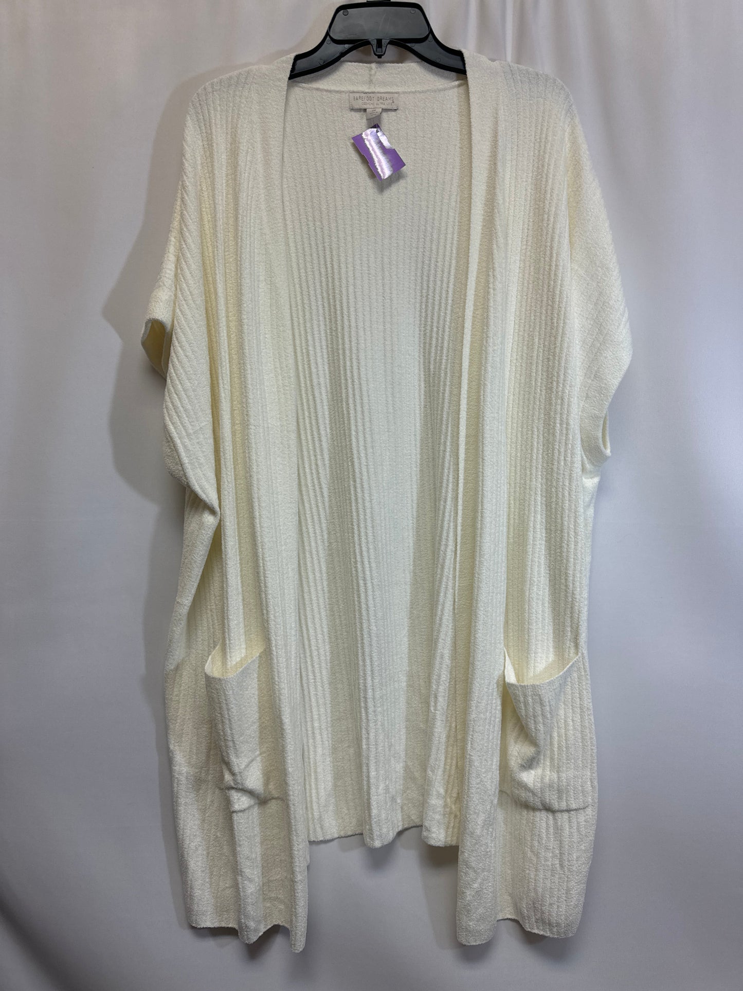 Cream Sweater Cardigan Barefoot Dreams, Size 3x