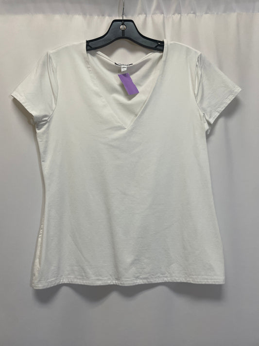 White Top Short Sleeve Express, Size L