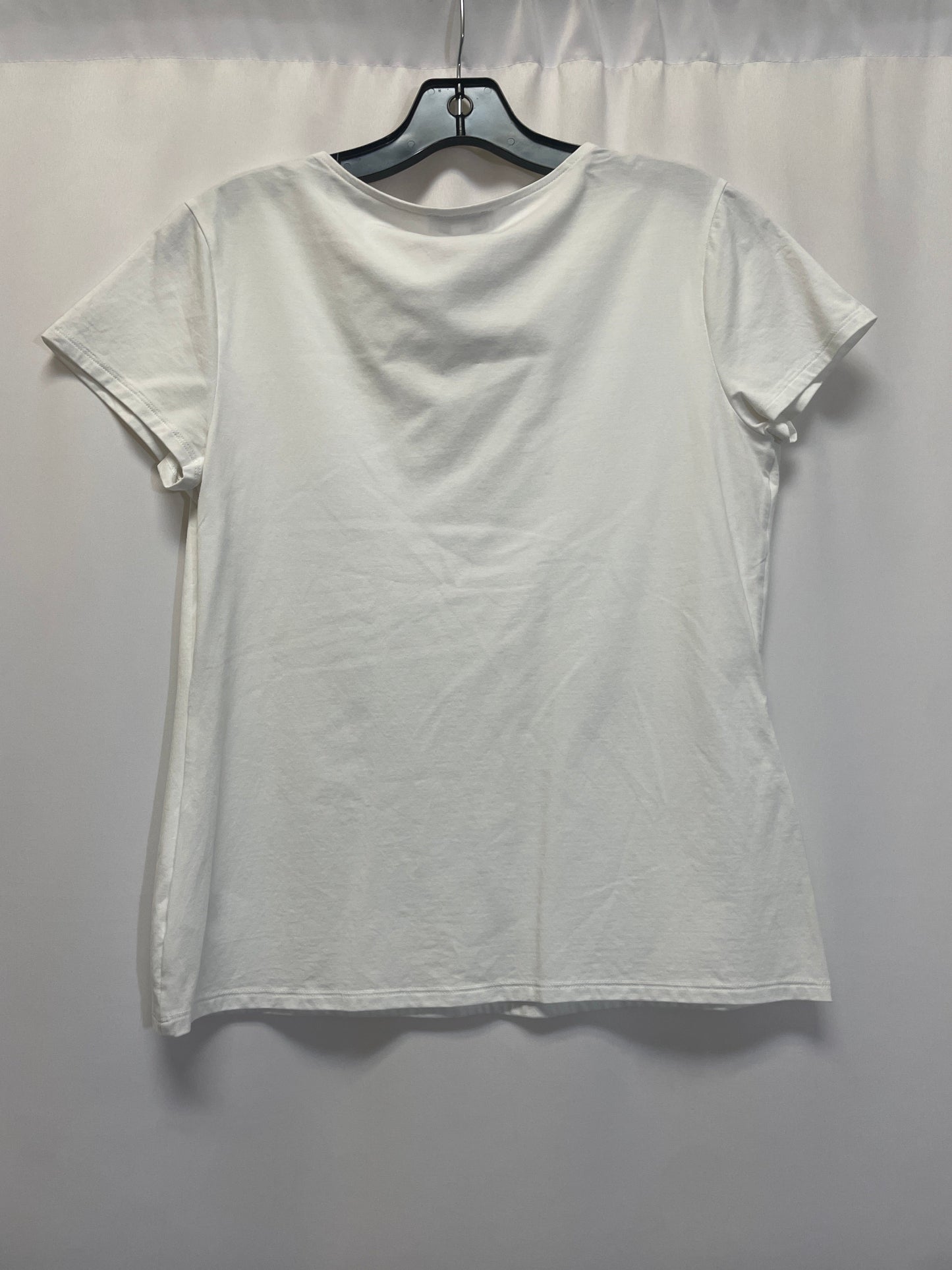 White Top Short Sleeve Express, Size L