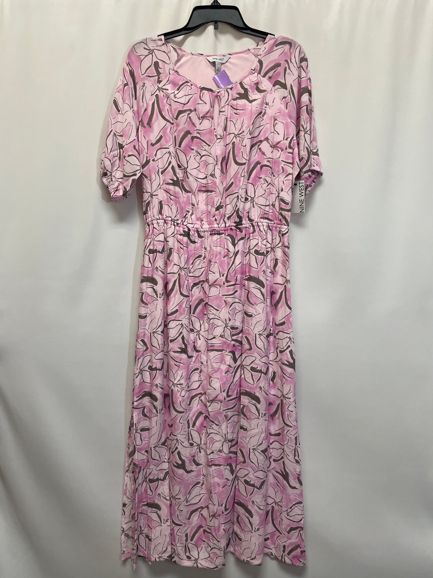 Pink Dress Casual Maxi Nine West, Size L