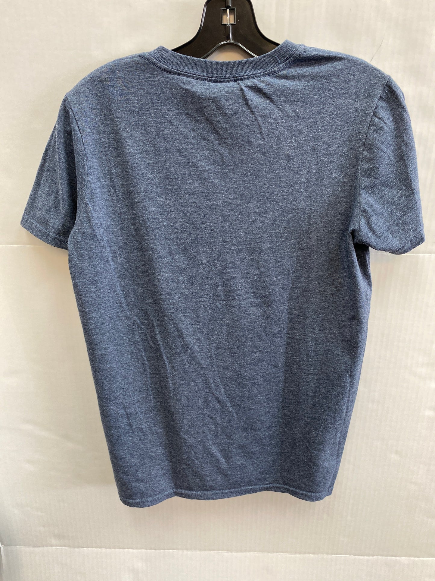 Blue Top Short Sleeve Clothes Mentor, Size S