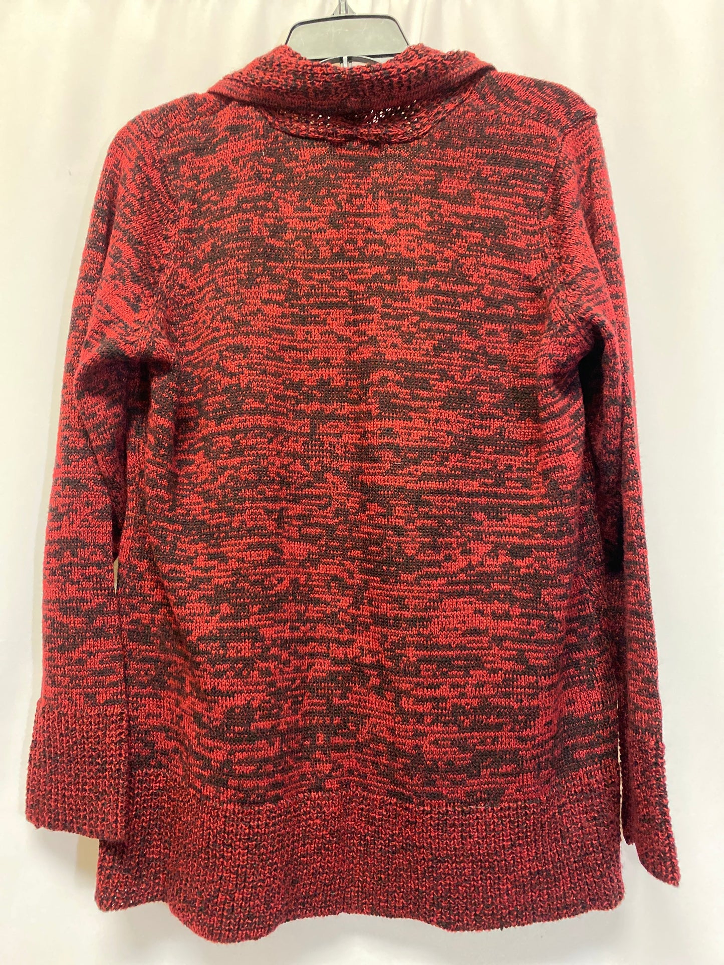 Red Sweater Cardigan Clothes Mentor, Size L