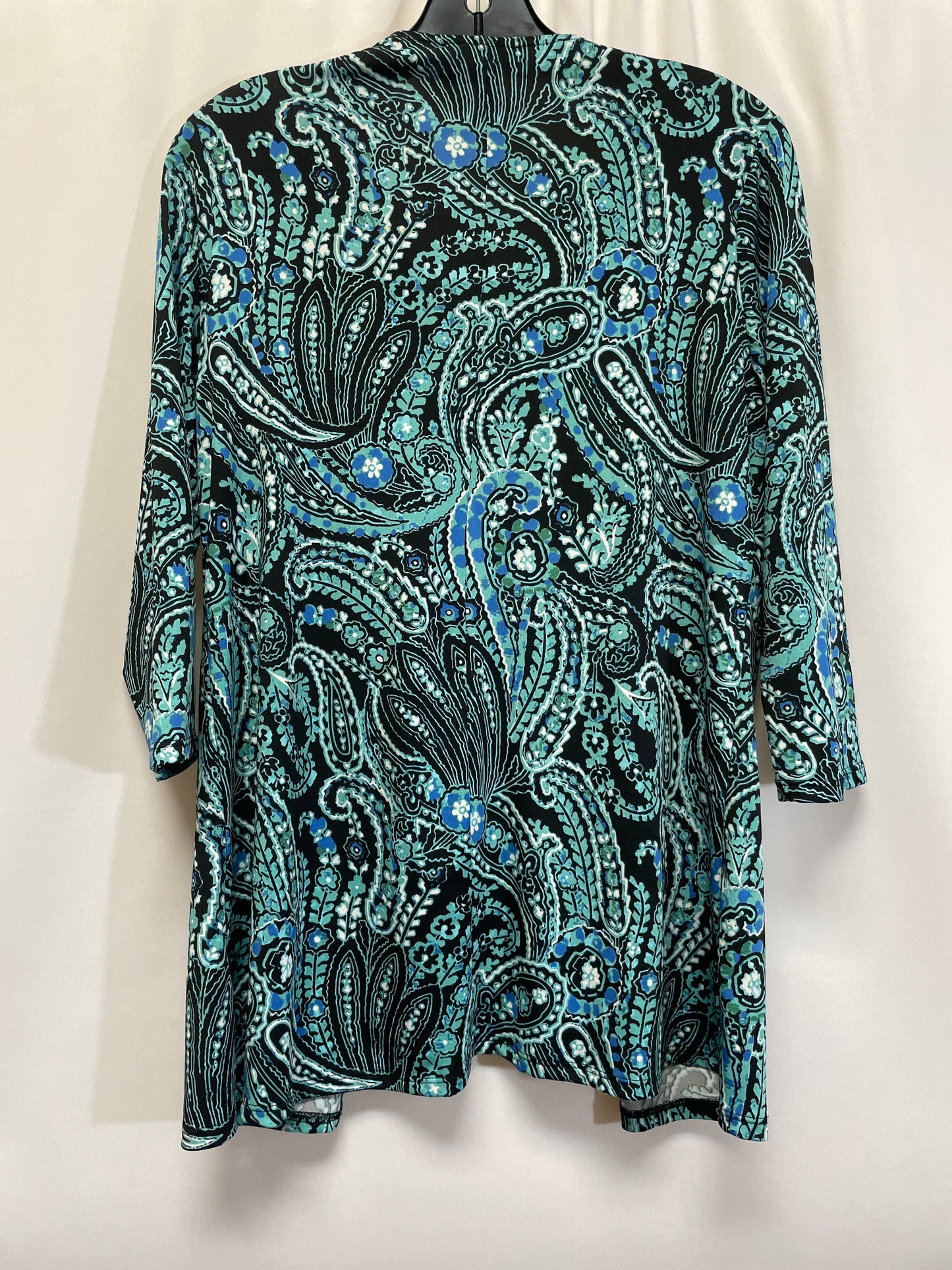 Teal Top Long Sleeve Rebecca Malone, Size M