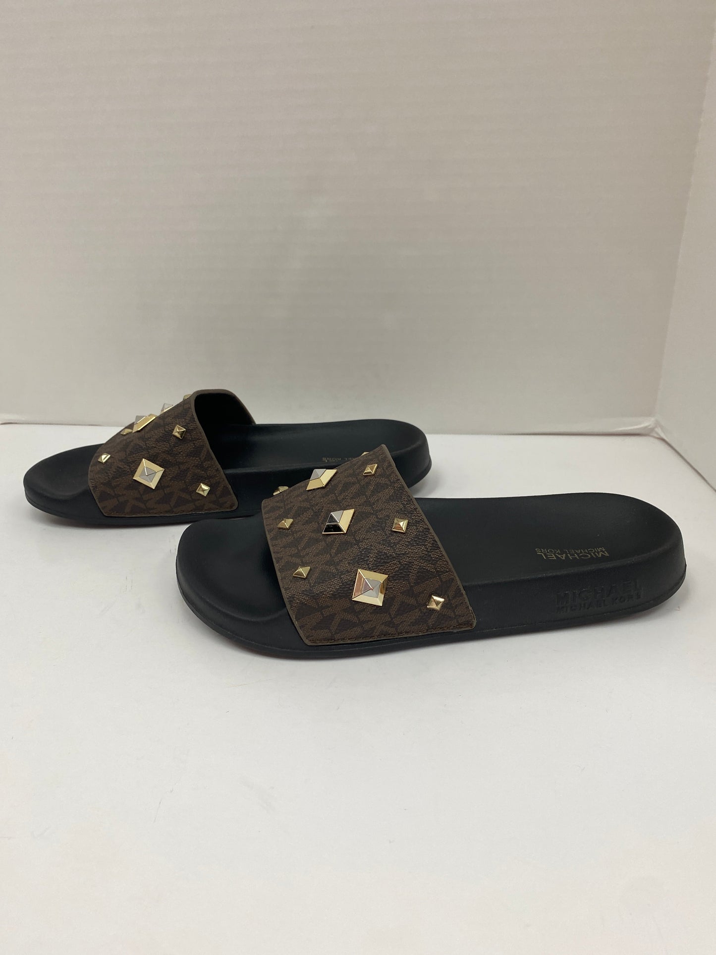 Brown Sandals Designer Michael By Michael Kors, Size 6