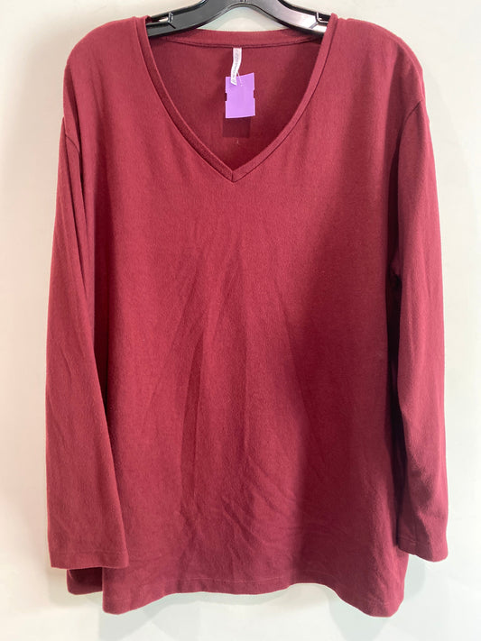 Purple Top Long Sleeve Passport, Size L