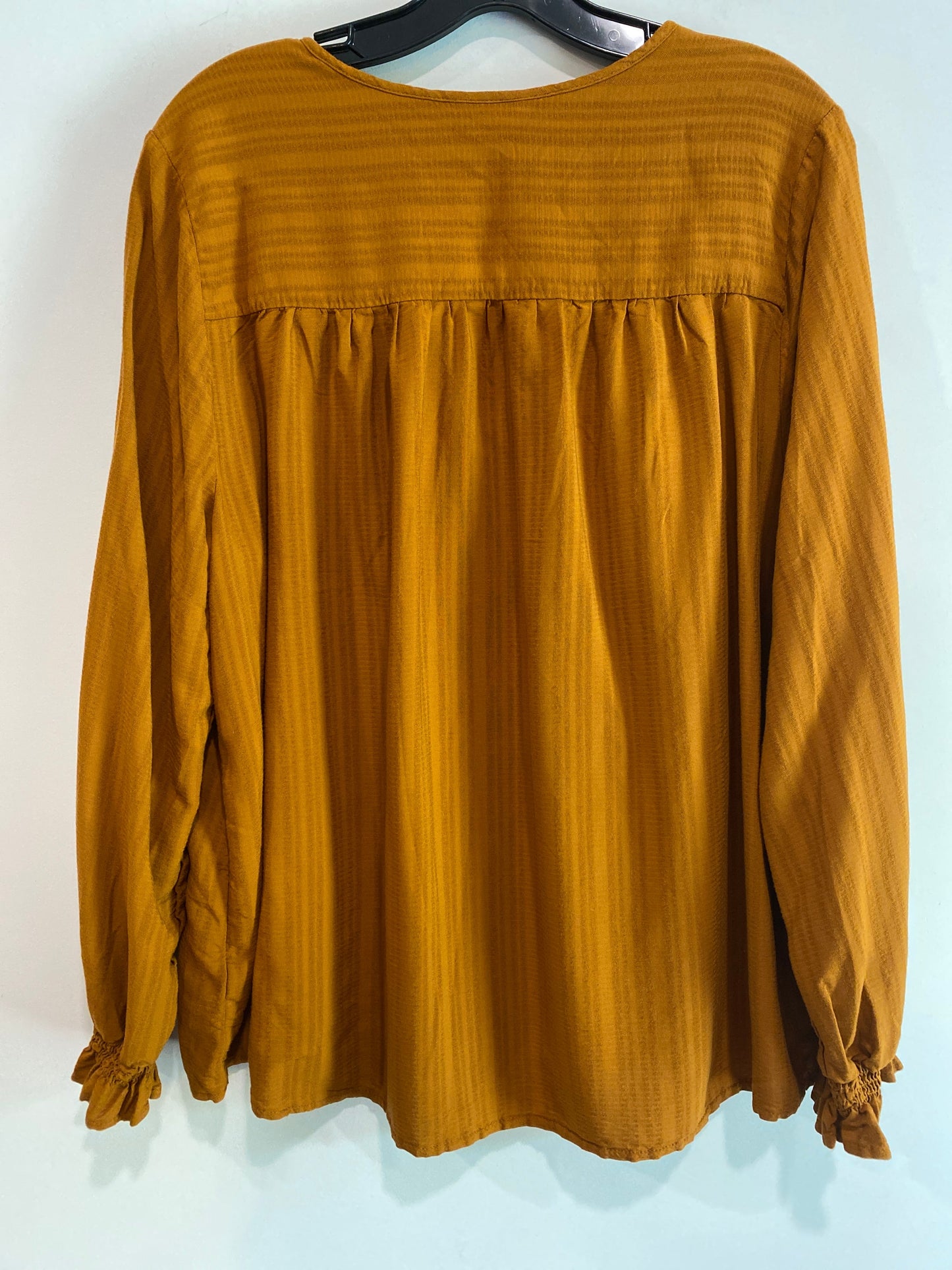 Brown Top Long Sleeve Knox Rose, Size Xxl