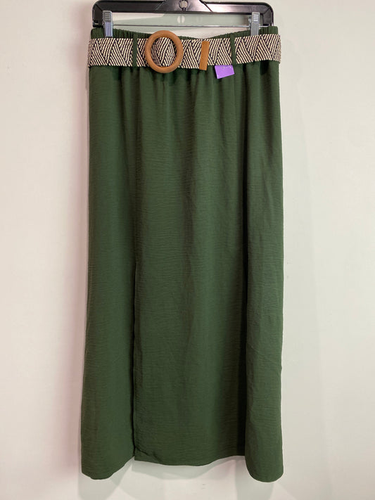 Green Skirt Maxi Clothes Mentor, Size M