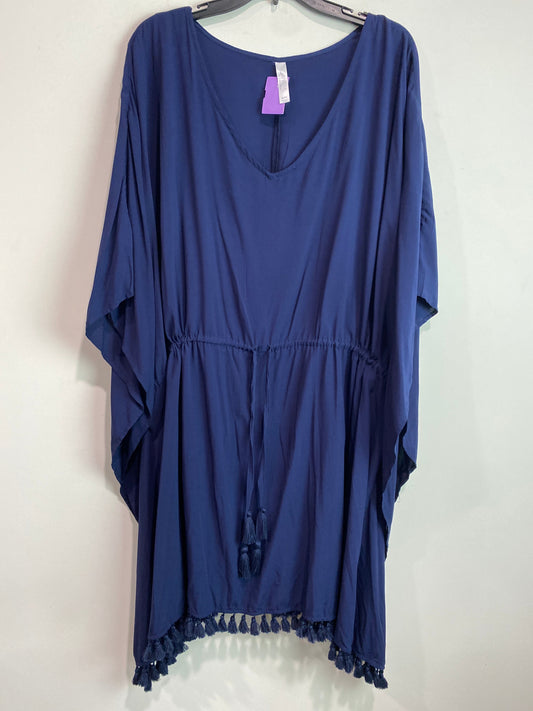Blue Swimwear Cover-up Cacique, Size 3x
