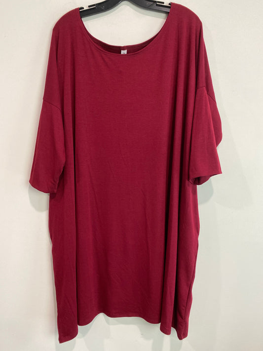 Red Tunic 3/4 Sleeve Zenana Outfitters, Size 3x