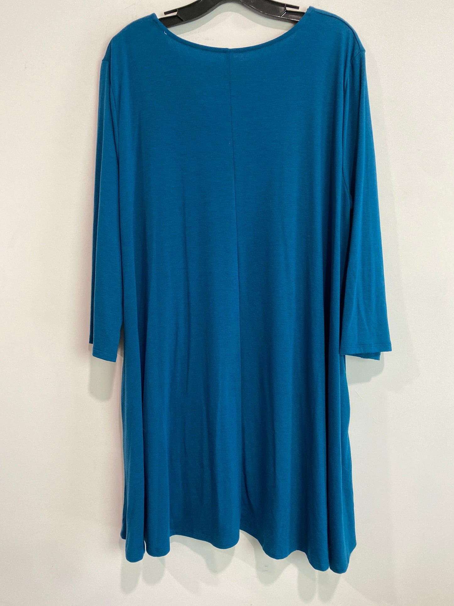 Blue Tunic 3/4 Sleeve Zenana Outfitters, Size 3x