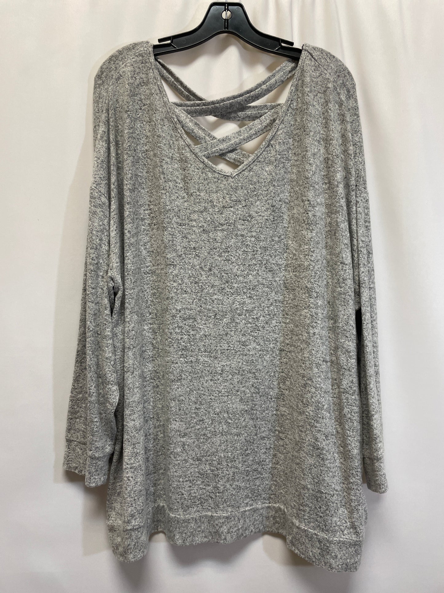 Grey Top Long Sleeve Cupio, Size 2x