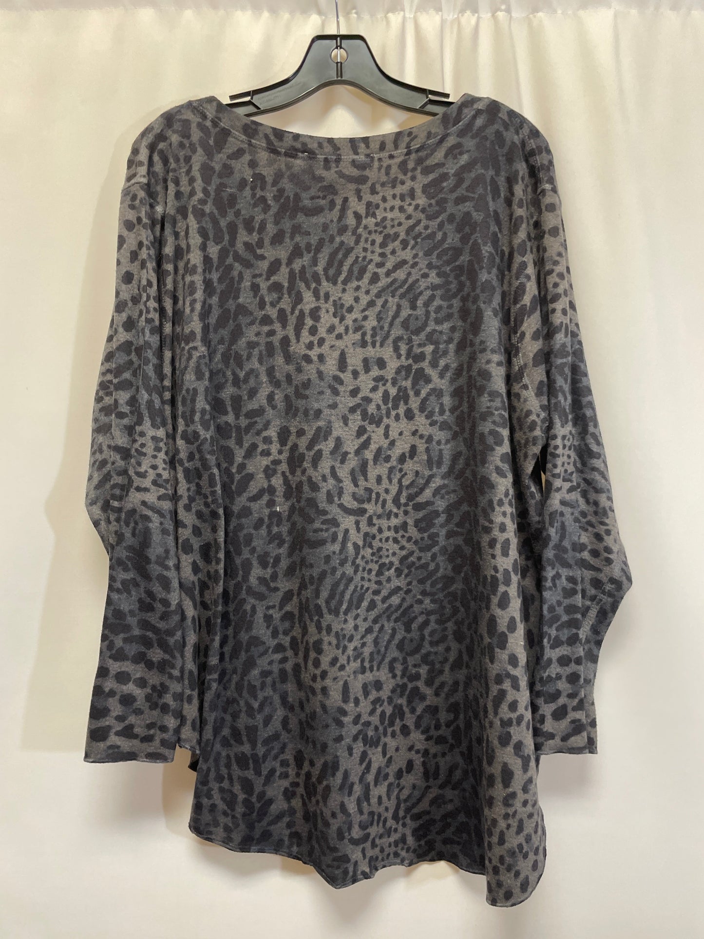 Grey Top Long Sleeve Workshop, Size 2x