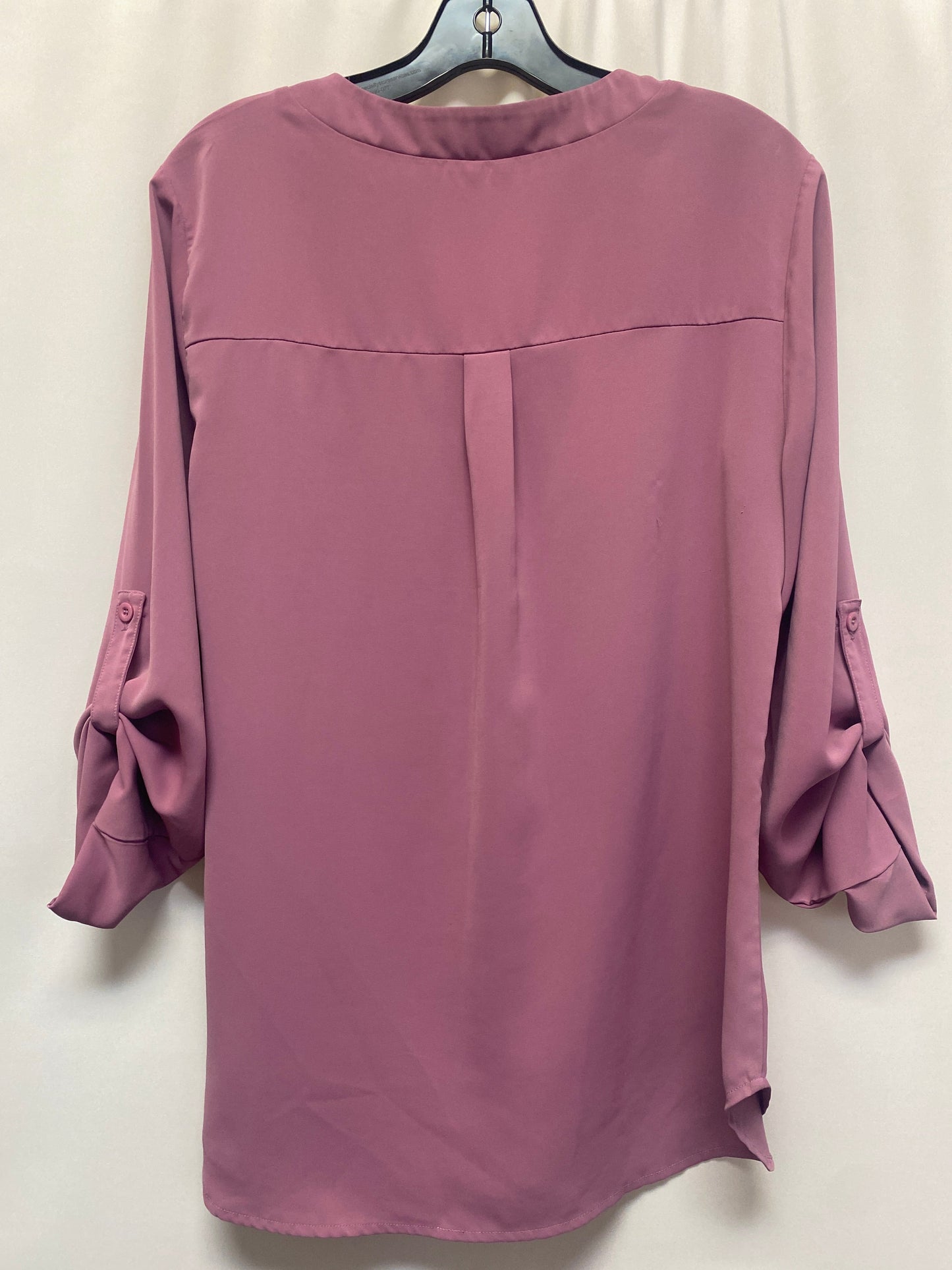 Purple Top Long Sleeve Clothes Mentor, Size L
