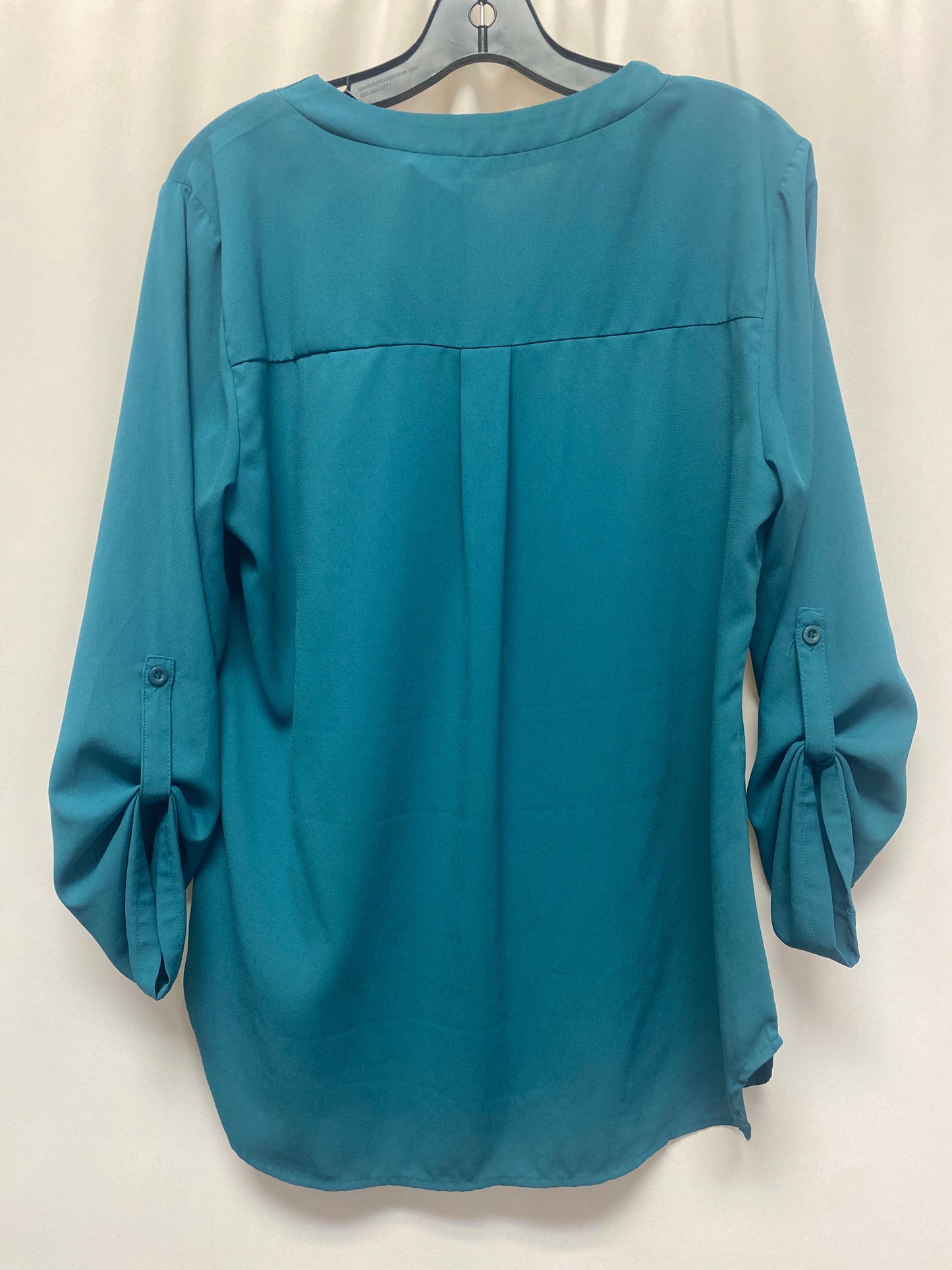 Green Top Long Sleeve Clothes Mentor, Size L