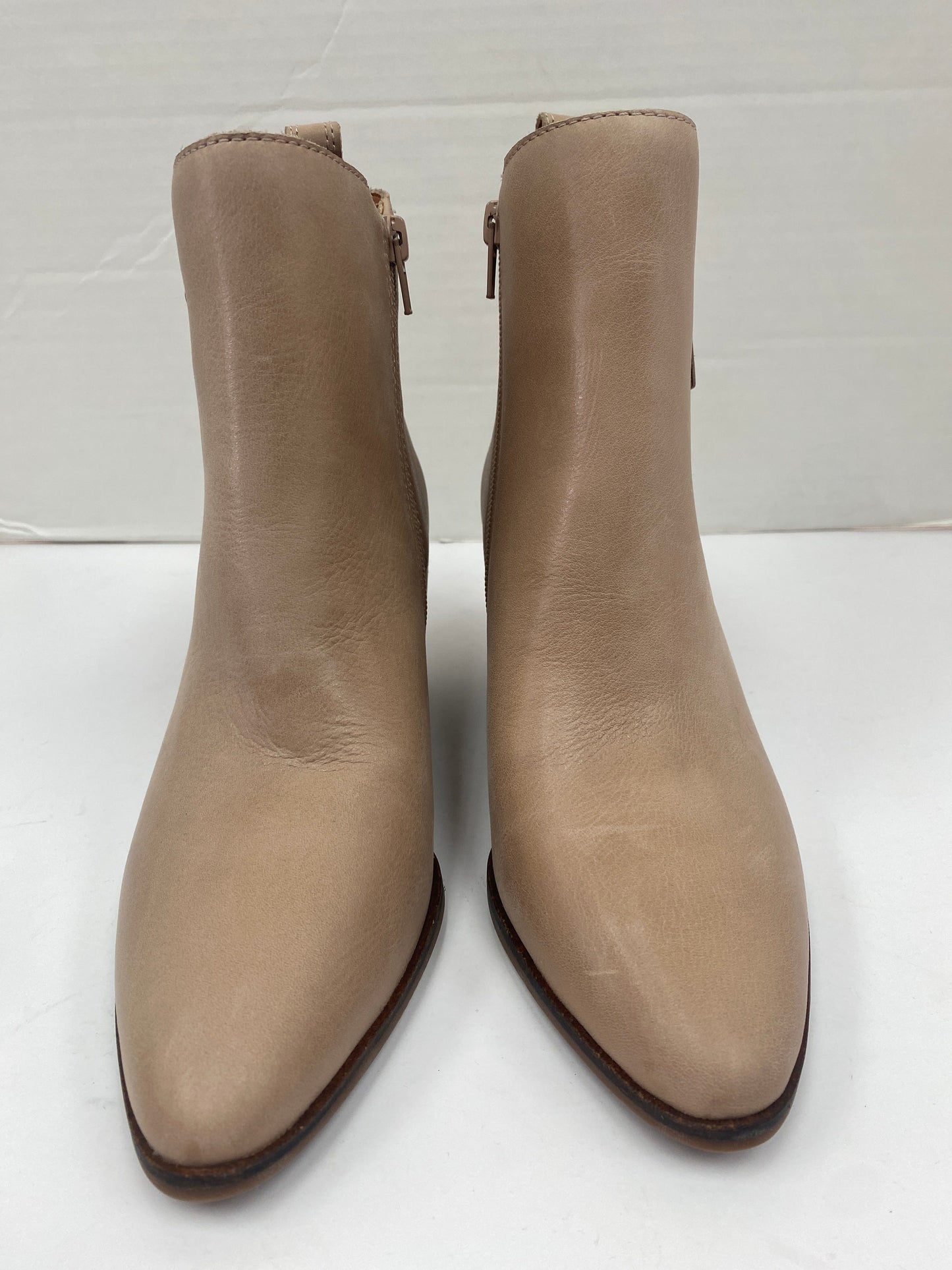 Beige Boots Ankle Heels Lucky Brand, Size 7.5