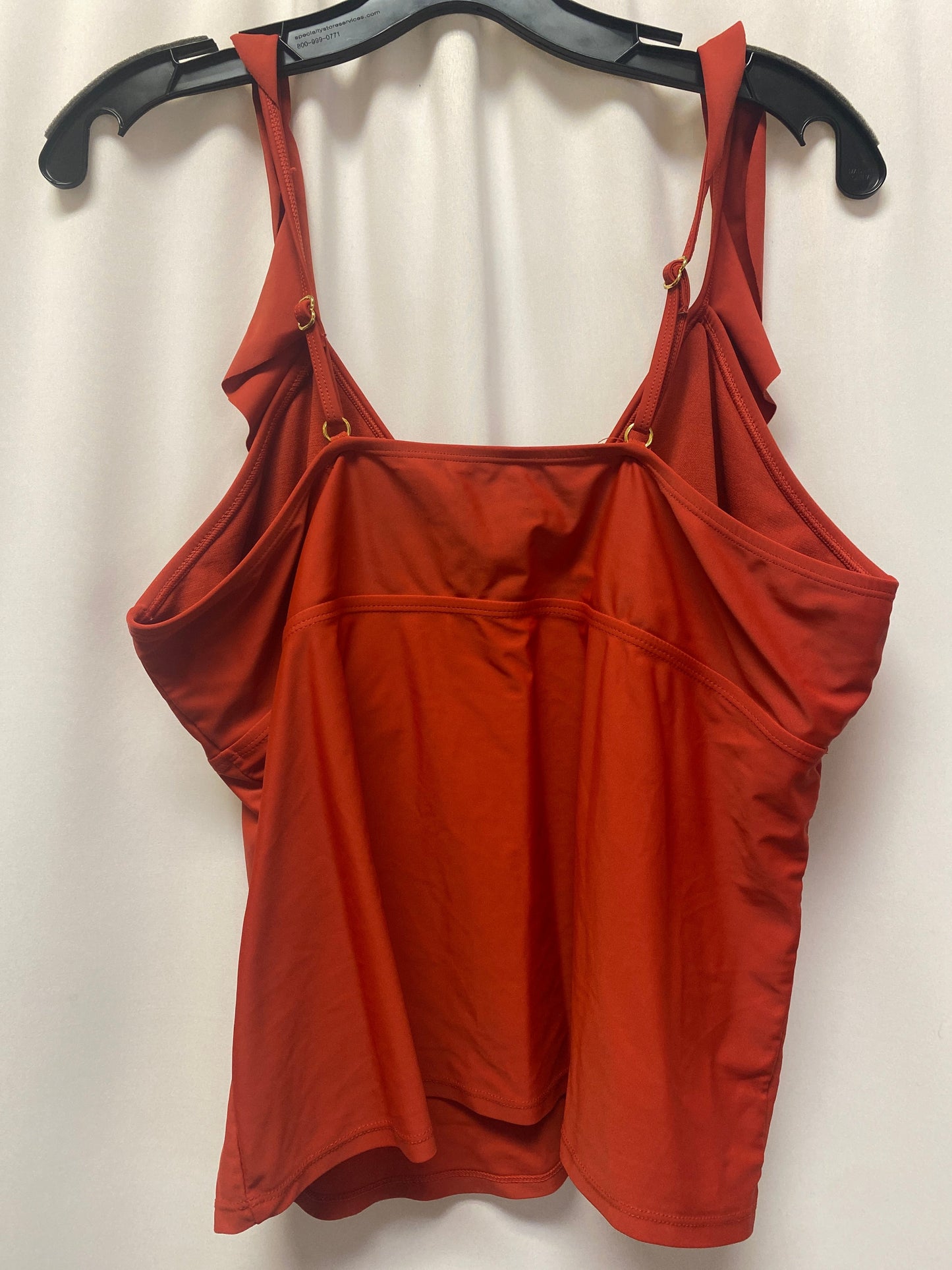 Orange Swimsuit Top Time And Tru, Size Xl