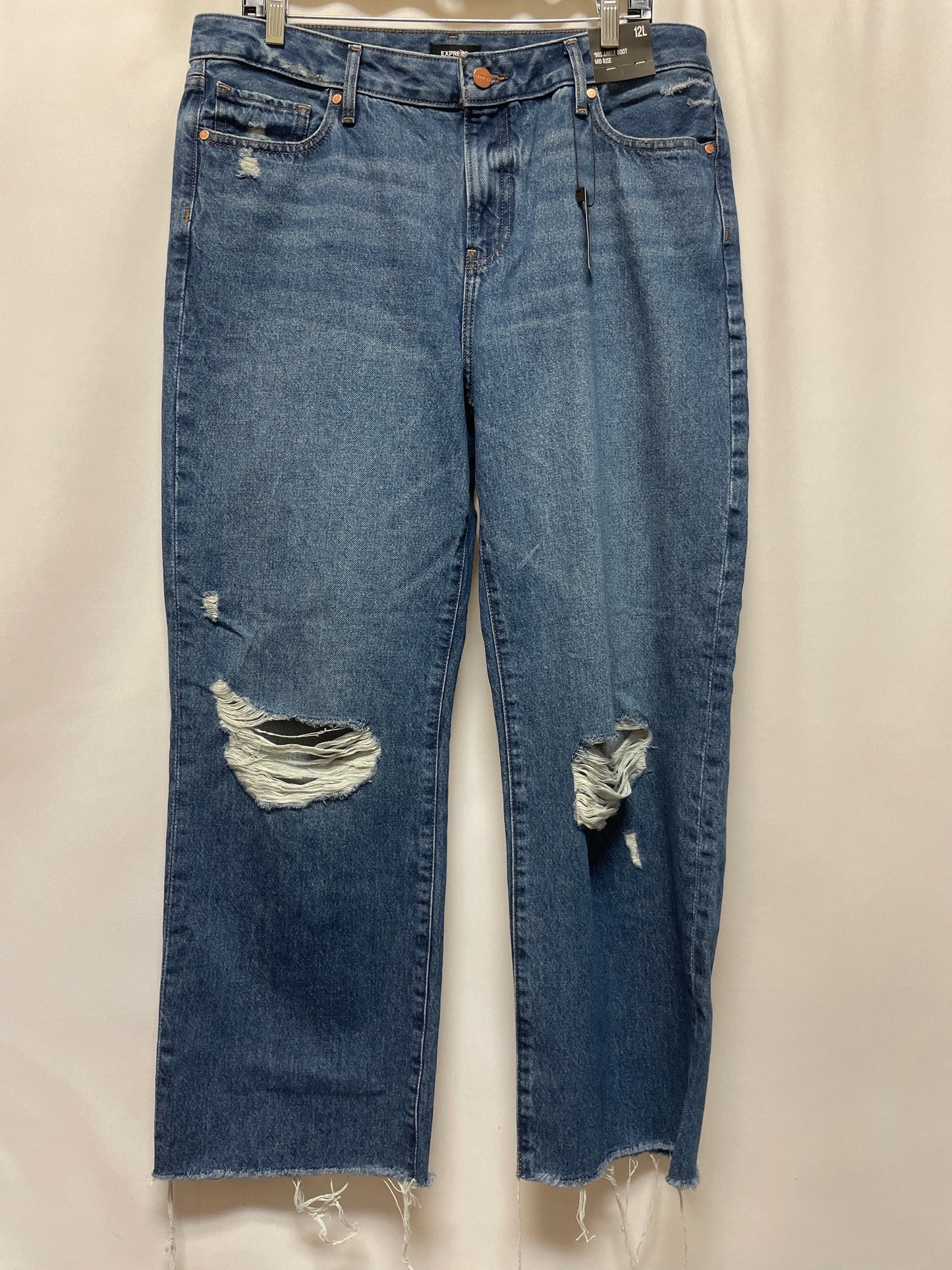 Blue Denim Jeans Straight Express, Size 12l
