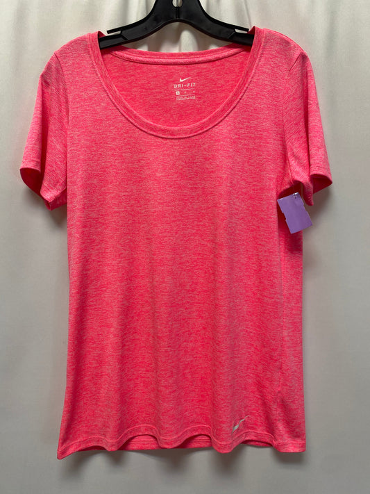 Pink Athletic Top Short Sleeve Nike, Size M