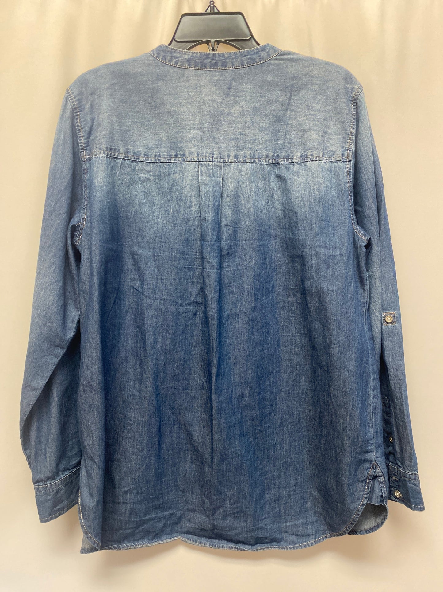 Blue Denim Top Long Sleeve Vintage America, Size Xl