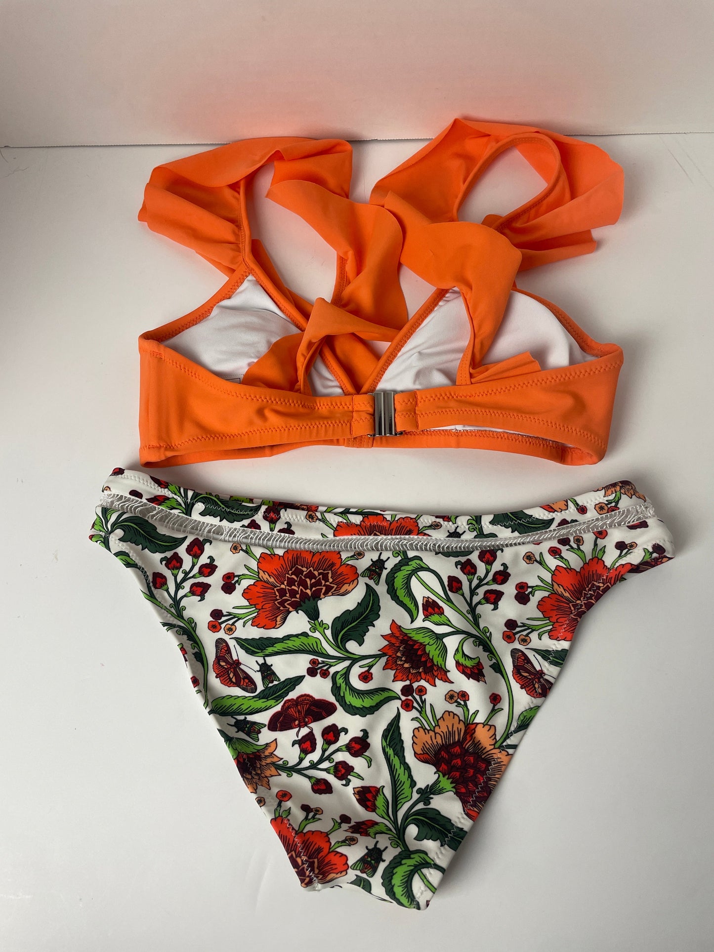 Orange Swimsuit 2pc Cupshe, Size Xs