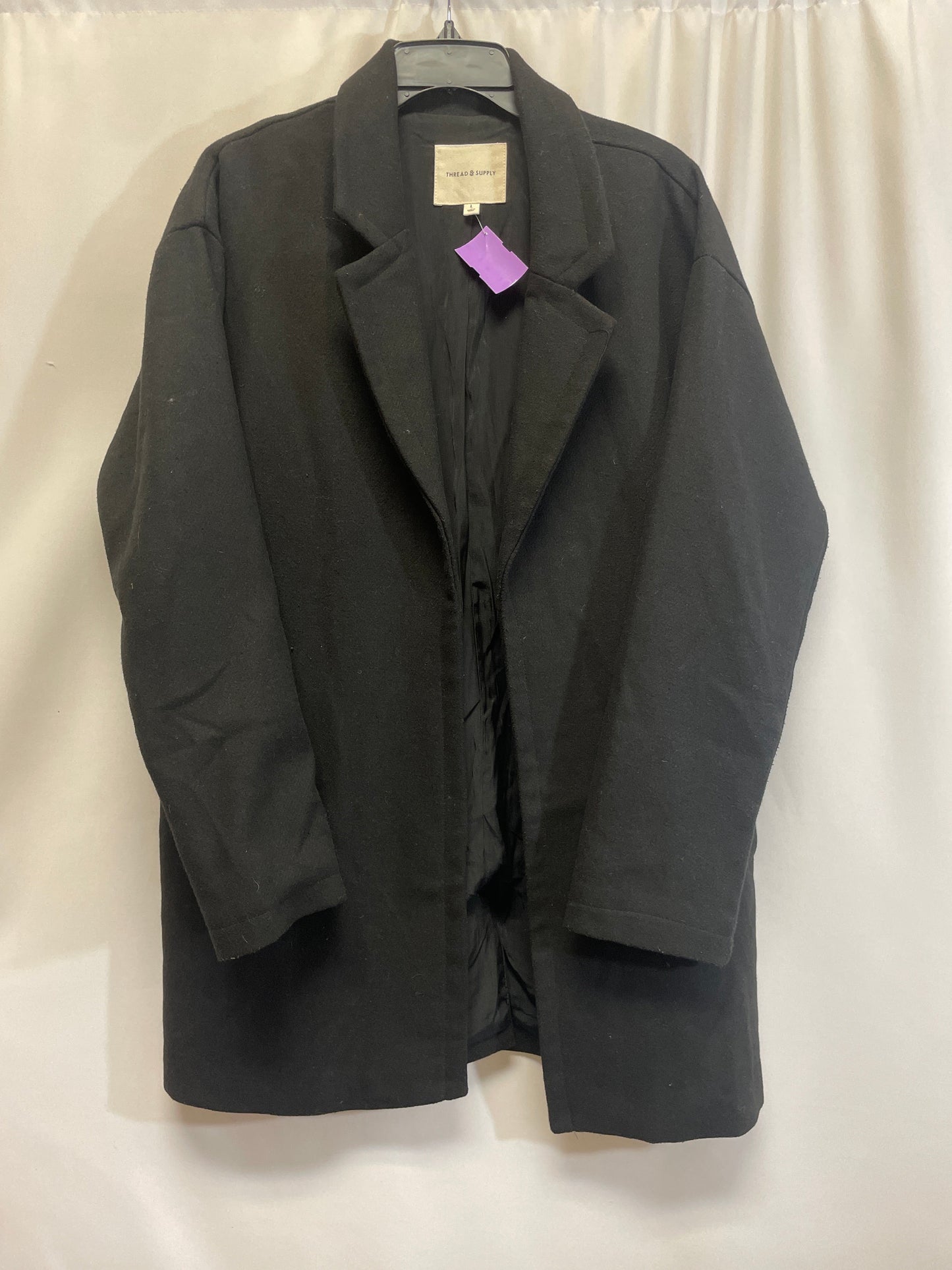 Black Coat Peacoat Thread And Supply, Size L