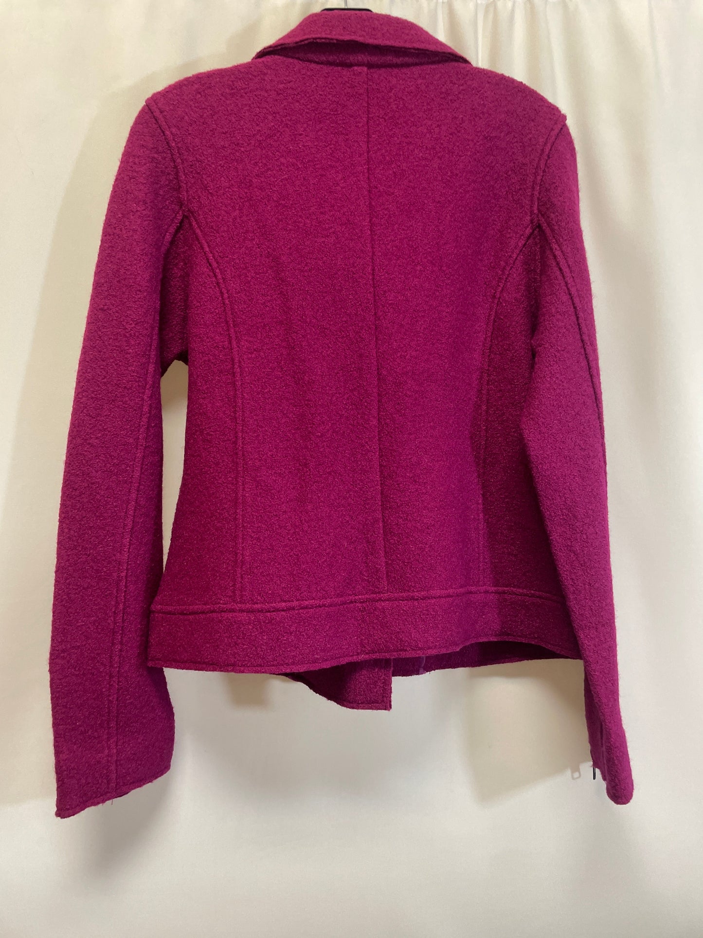 Purple Jacket Moto Tahari By Arthur Levine, Size M