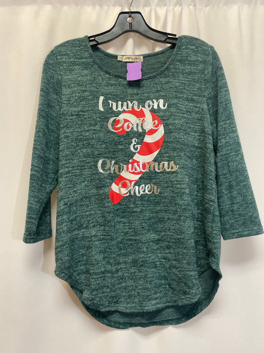 Green Top Long Sleeve Cmf, Size S