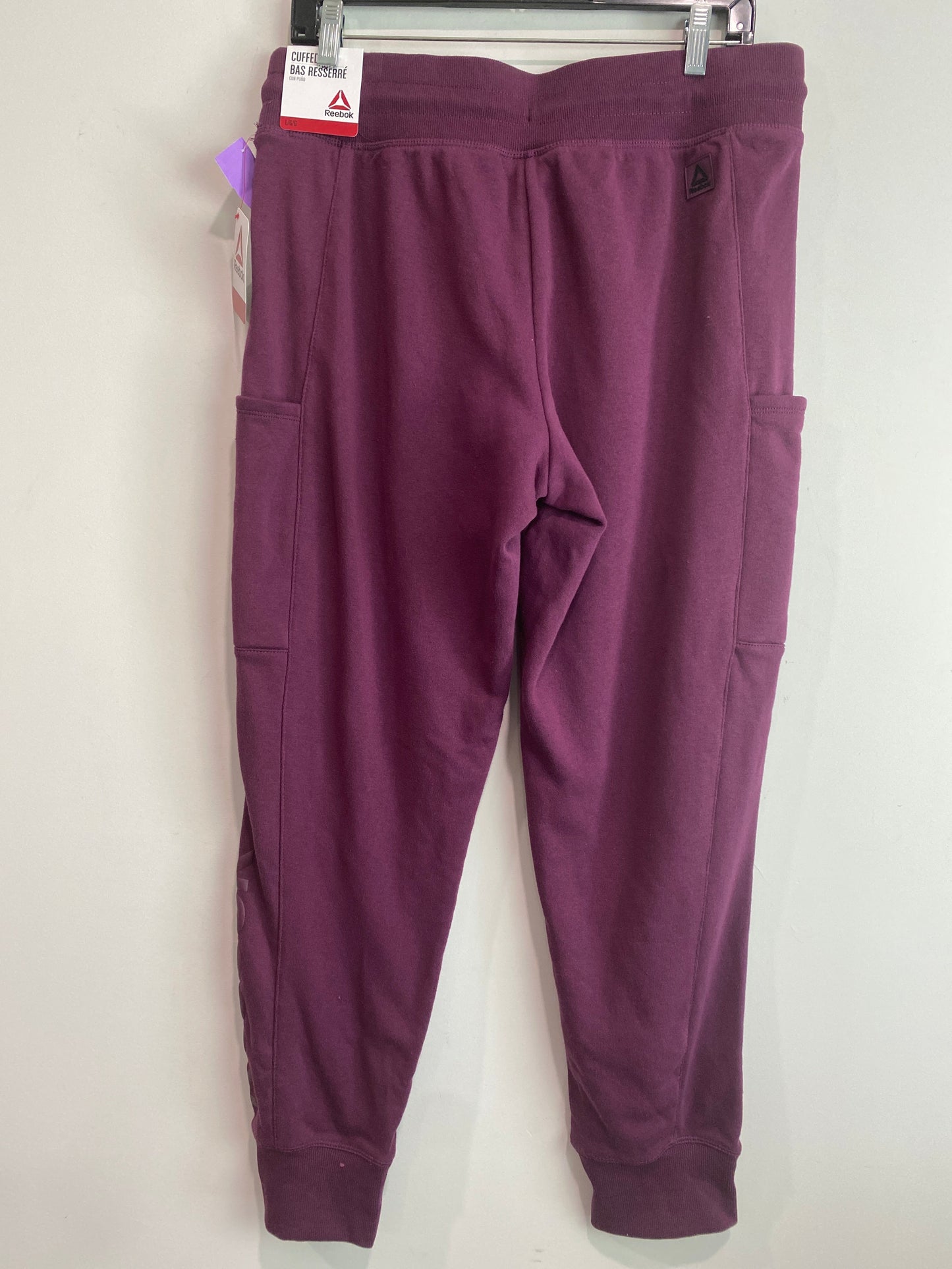 Athletic Pants 2pc By Reebok In Purple, Size: L