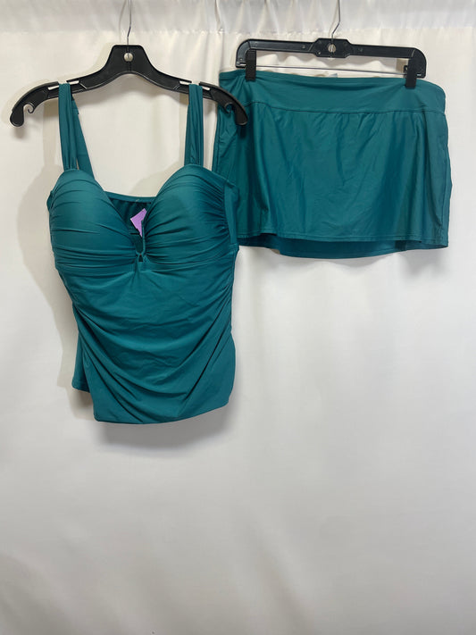 Green Swimsuit 2pc Alex Marie, Size L