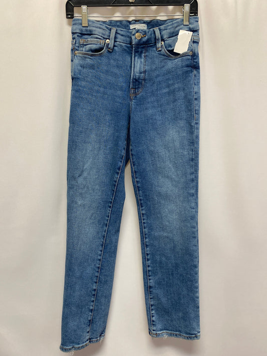 Blue Denim Jeans Straight Good American, Size 2