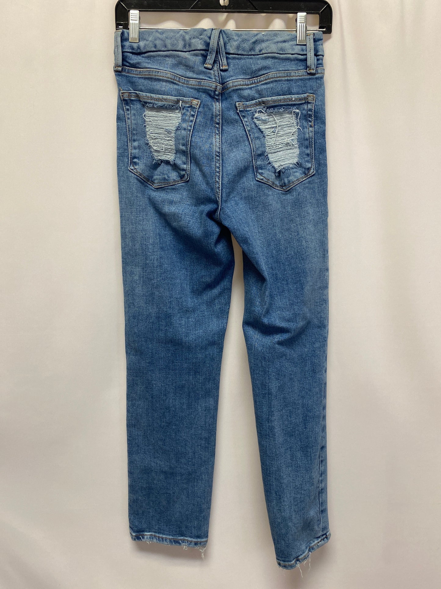 Blue Denim Jeans Straight Good American, Size 2