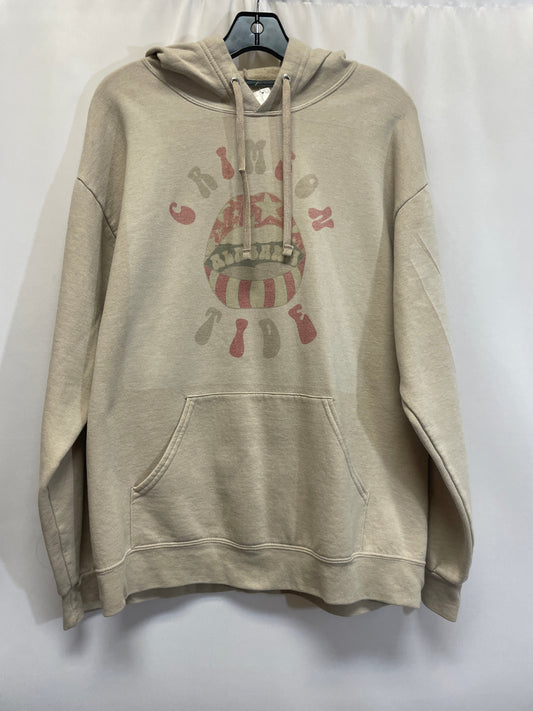 Beige Sweatshirt Hoodie Fruit Of The Loom, Size L