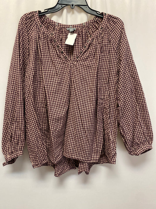 Purple Top Long Sleeve Aerie, Size M