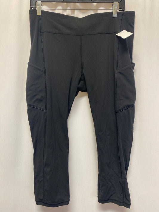 Black Athletic Capris Lululemon, Size 12