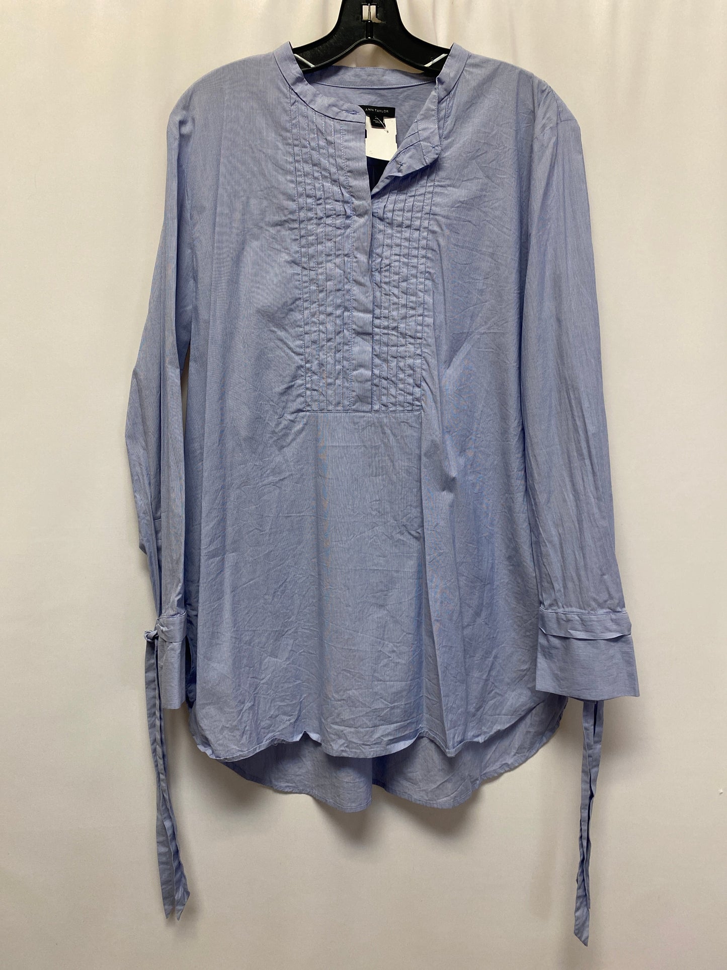 Blue Top Long Sleeve Ann Taylor, Size Xl