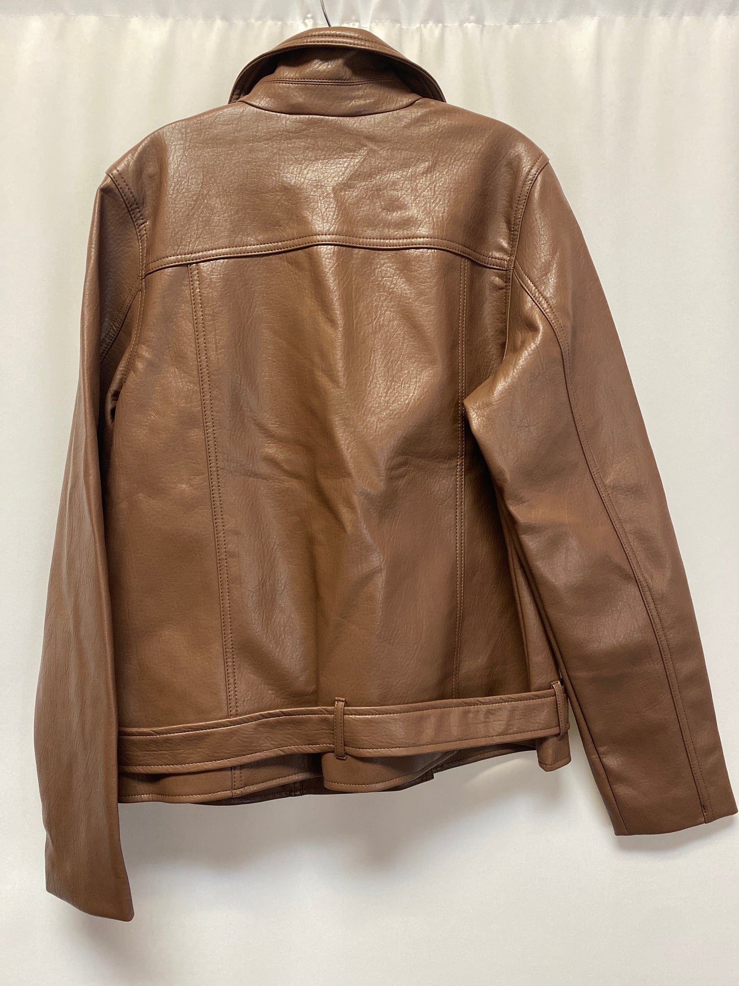 Brown Jacket Moto Old Navy, Size L