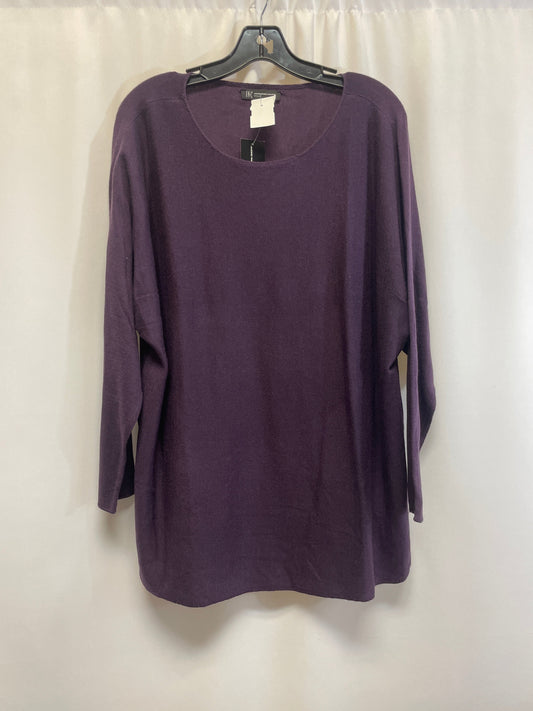 Sweater By Inc In Purple, Size: 1x