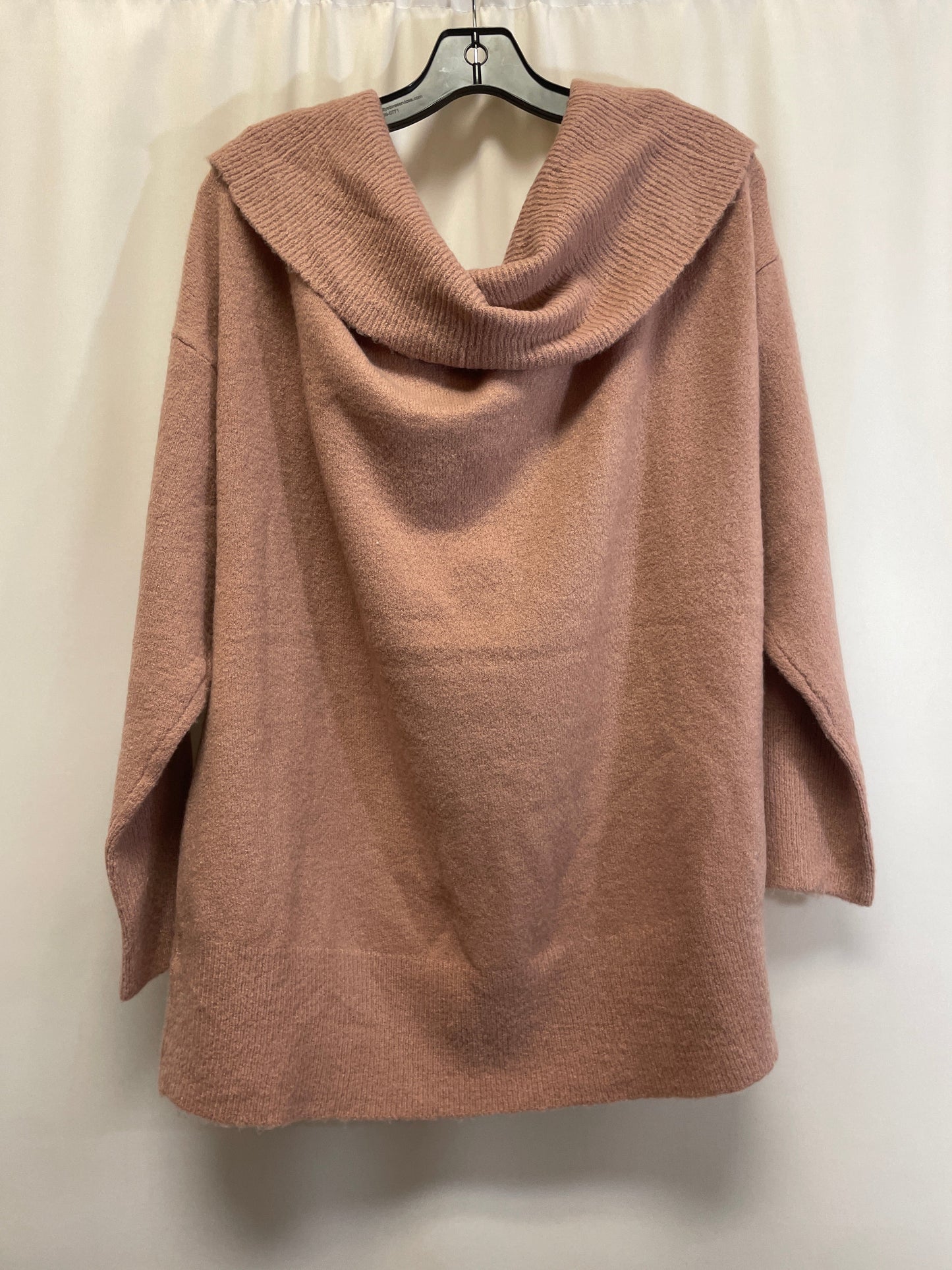 Sweater By Cable And Gauge In Mauve, Size: 1x