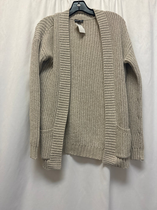 Sweater Cardigan By Express In Beige, Size: Xs