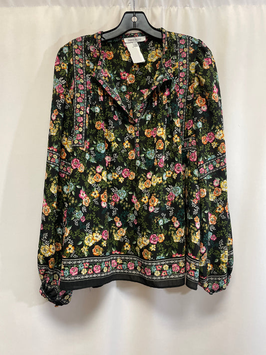 Top Long Sleeve By Rose And Olive In Green, Size: L