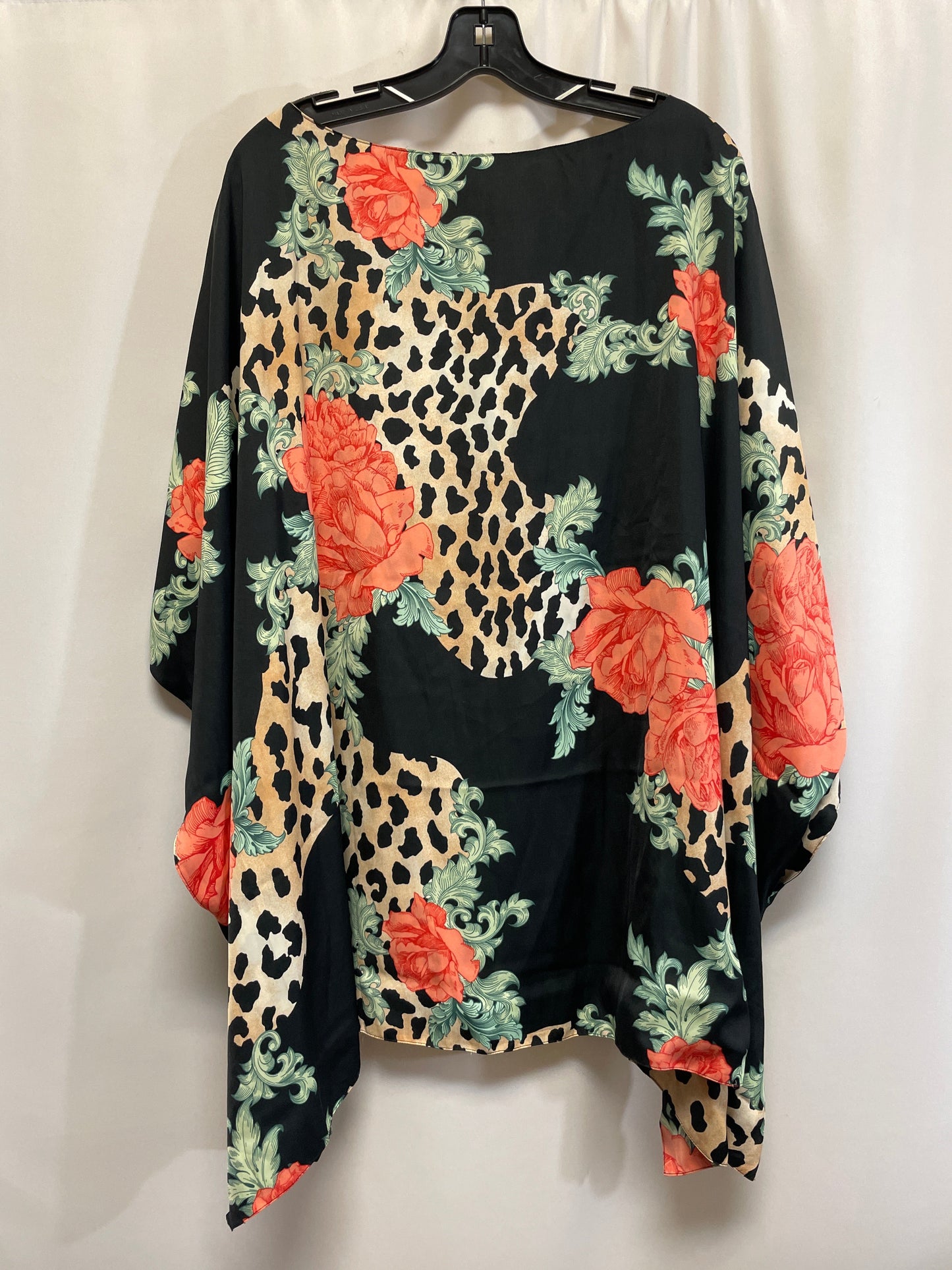 Top Short Sleeve By Iman Hsn In Animal Print, Size: 2x