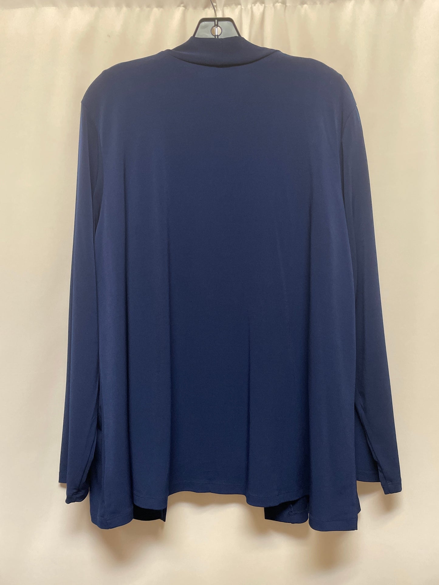 Cardigan By Susan Graver In Blue, Size: Xl