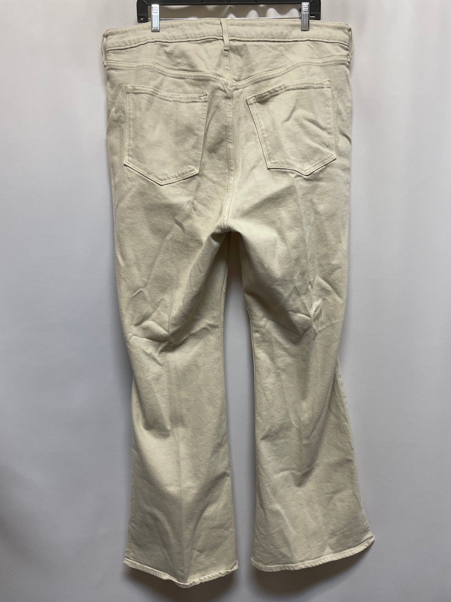 Jeans Boot Cut By Old Navy In Beige, Size: 18