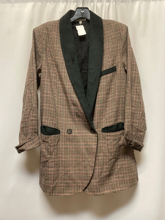 Blazer By Clothes Mentor In Brown, Size: M