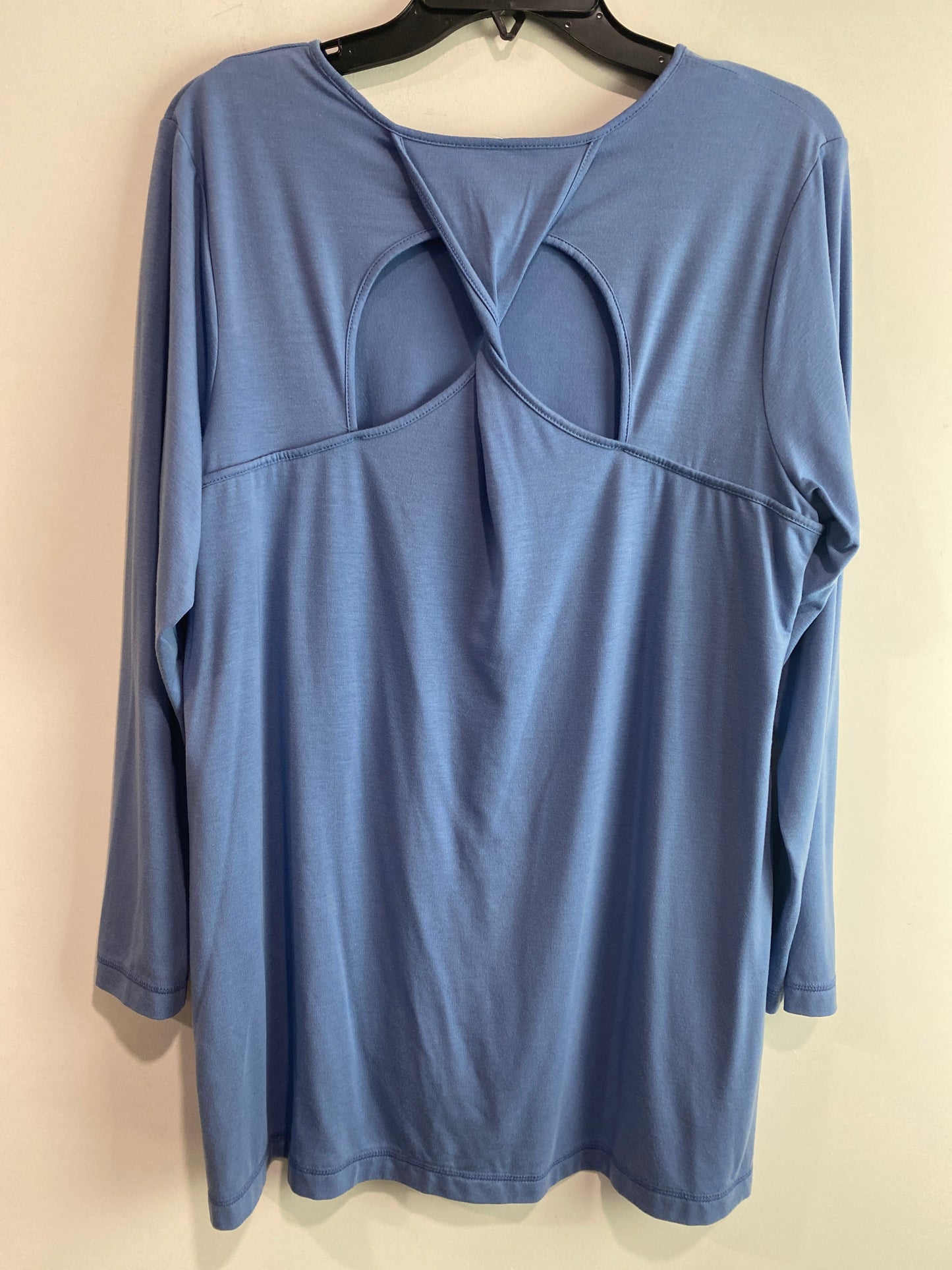 Top Long Sleeve By J. Jill In Blue, Size: 2x