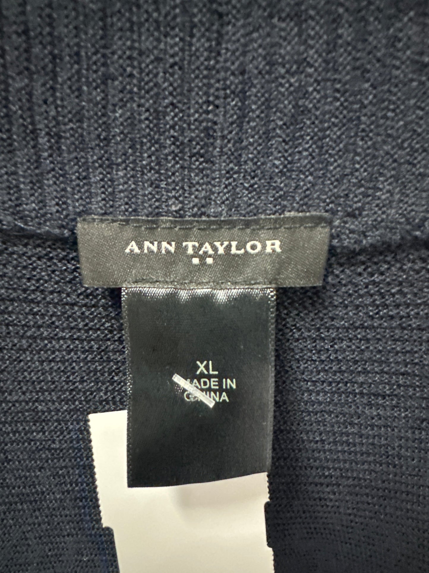 Cardigan By Ann Taylor In Blue, Size: Xl