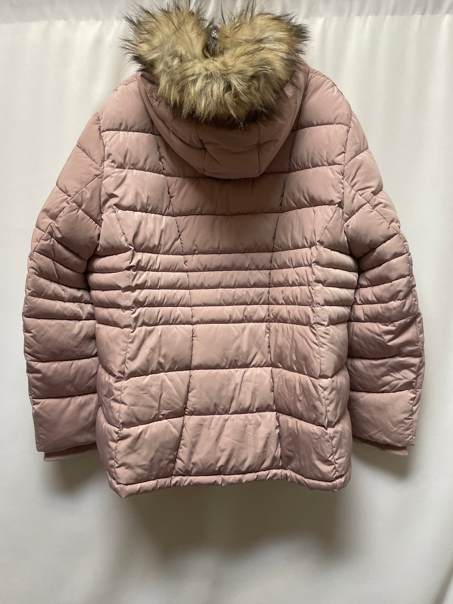 Coat Puffer & Quilted By Calvin Klein In Mauve, Size: 3x