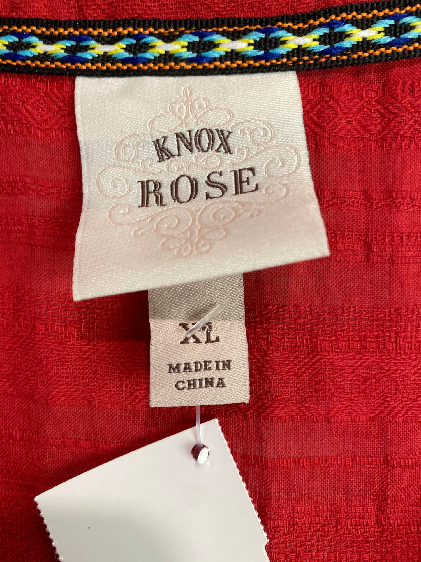 Dress Casual Midi By Knox Rose In Red, Size: Xl