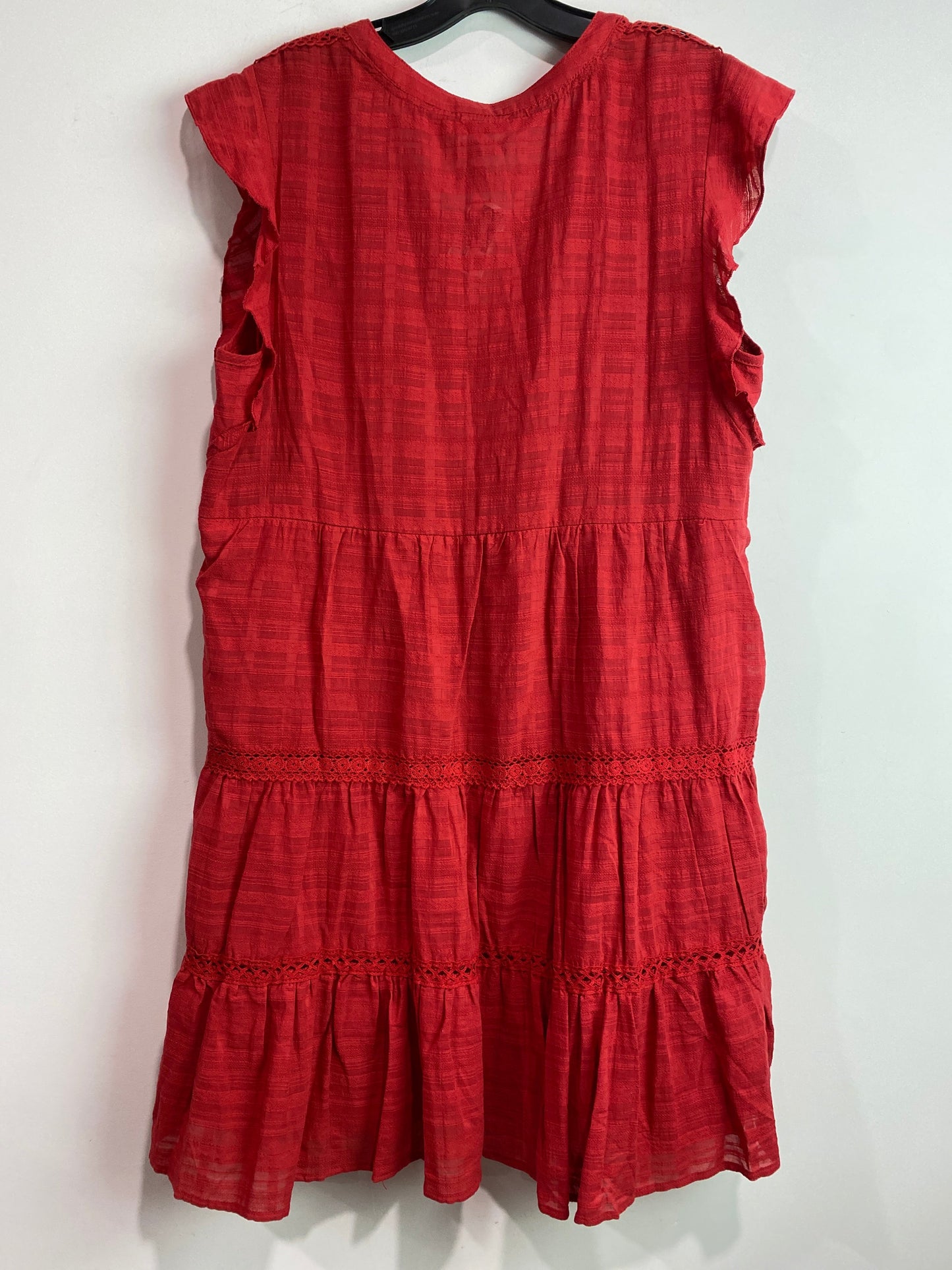 Dress Casual Midi By Knox Rose In Red, Size: Xl